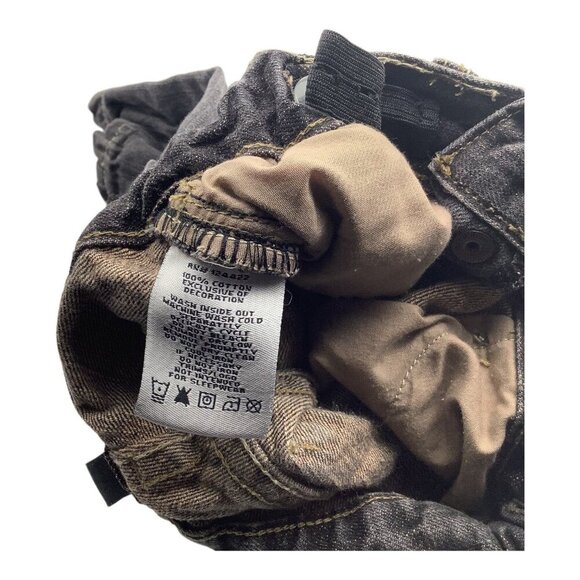 Lot Of 2 DKNY Baby Girl Pants & Jeans 3-6M Adjustable Waist Herringbone & Denim - Picture 4 of 16